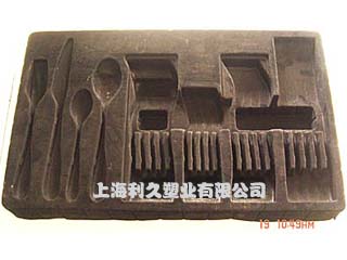黑色的植绒内托